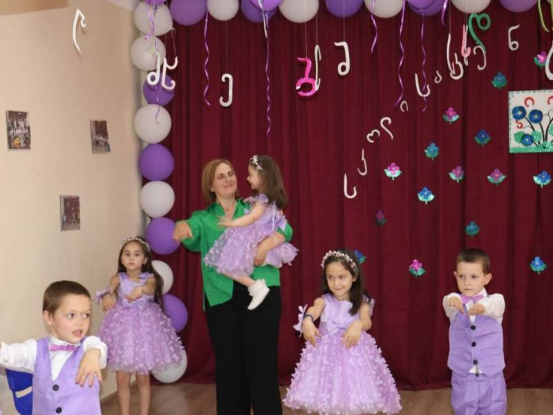 ცაგერის N 2 საბავშვო ბაღში გამოშვების ზეიმი შედგა